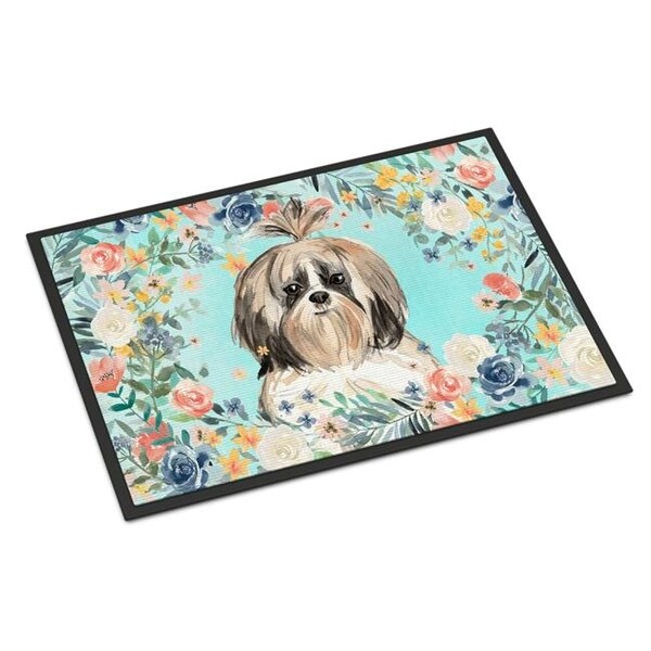 Carolines Treasures Carolines Treasures CK3410MAT 18 x 27 in. Shih Tzu Indoor or Outdoor Mat CK3410MAT - main